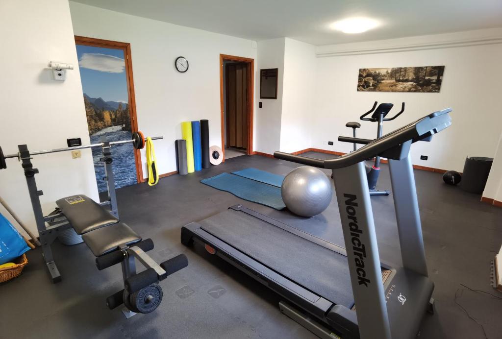 Fitness centrum a/nebo fitness zařízení v ubytování Hotel Croux