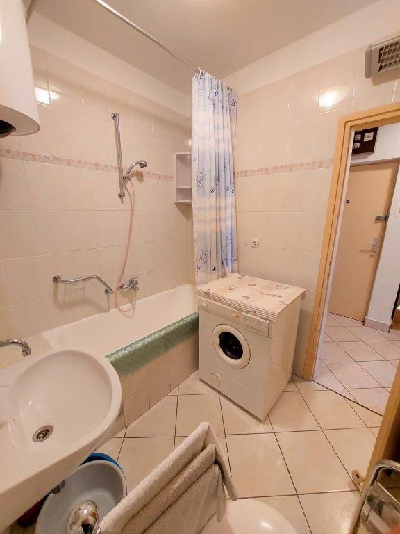 Koupelna v ubytování Apartman Ninsky