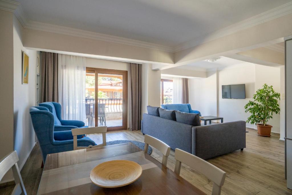 Posezení v ubytování XOX Apart Hotel