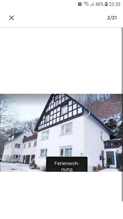 a picture of a white building with a roof at 4 Erw. 1 Ki. Ski Entspannung Terasse Ausblick in Schmallenberg