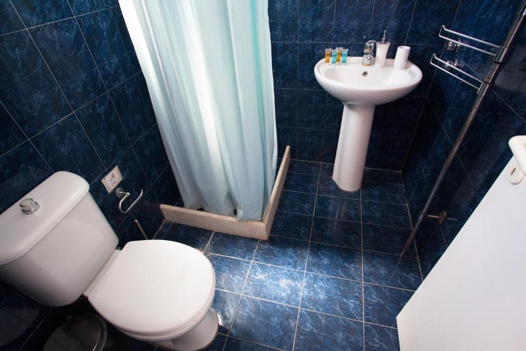 Koupelna v ubytování Guesthouse Perdikouli