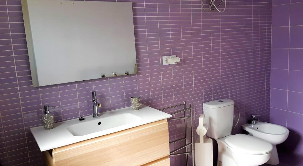 Koupelna v ubytování Casa Nami