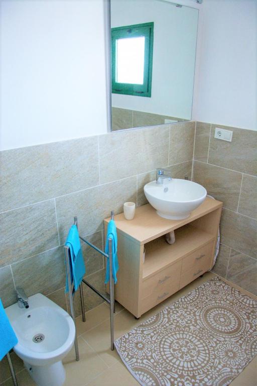 Koupelna v ubytování Casa Nami