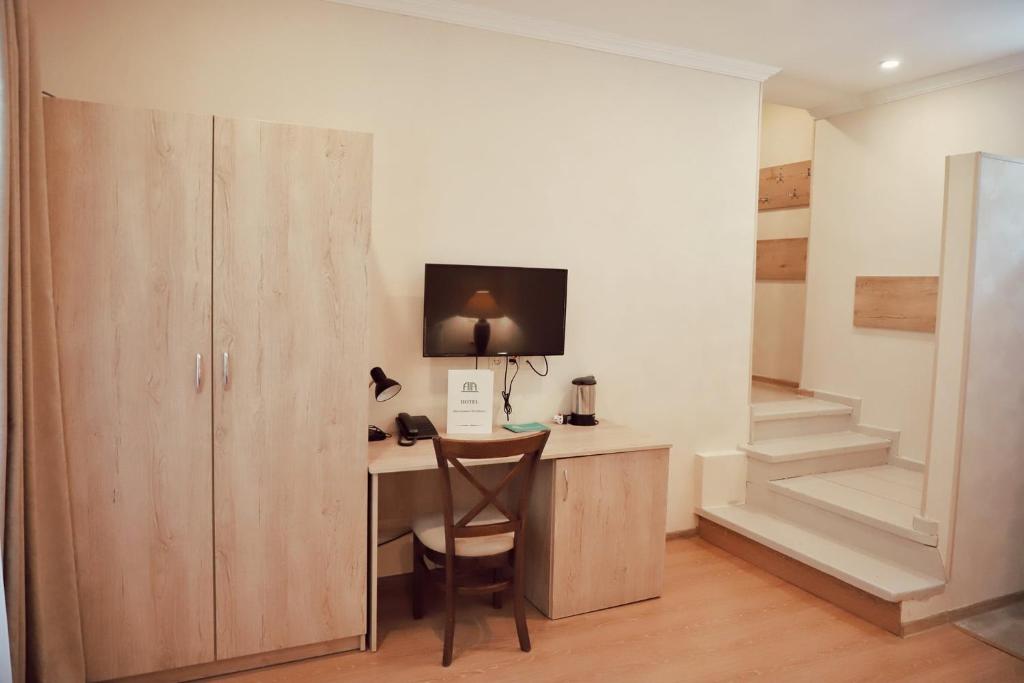 Postel nebo postele na pokoji v ubytování Abastumani Residence