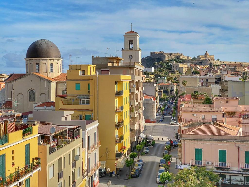 Widok na miasto Milazzo z tego obiektu B&B