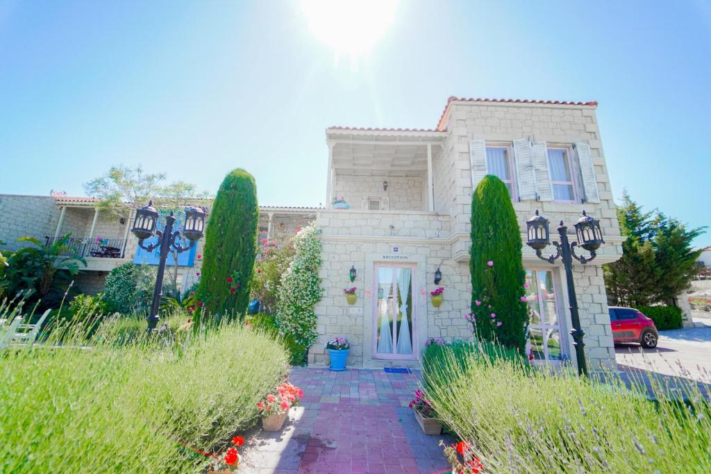 Zahrada ubytování Alacati Marina Palace
