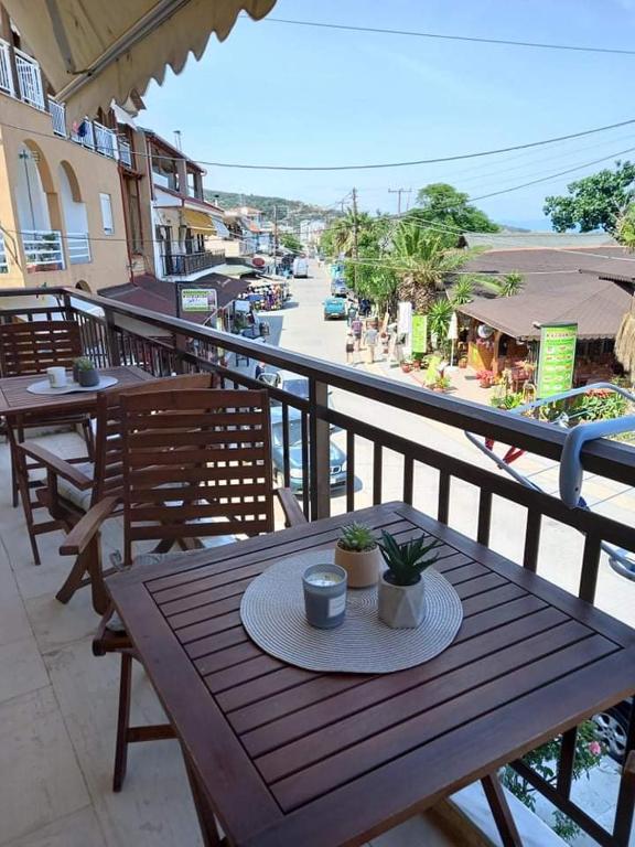 Balkón nebo terasa v ubytování Anthoula House Sarti