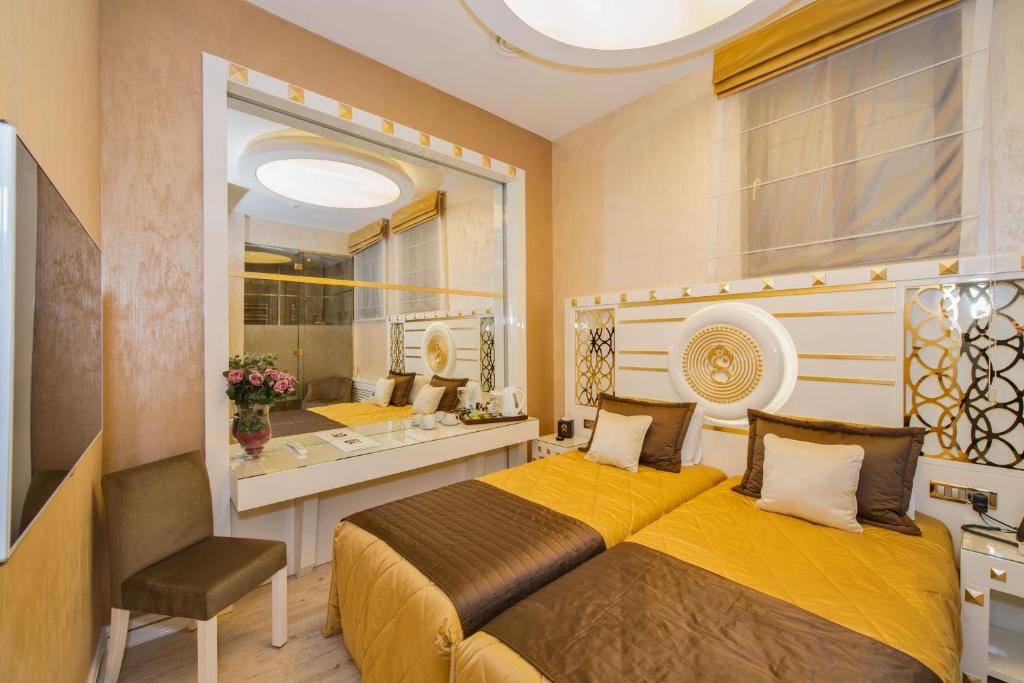 Kuchyň nebo kuchyňský kout v ubytování The Million Stone Hotel - Special Category