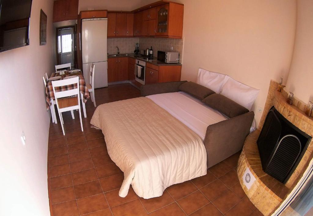 Kuchyň nebo kuchyňský kout v ubytování Aegean Seaview