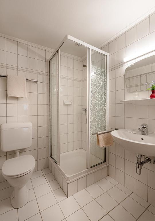 Koupelna v ubytování Hotel Gasthof Prunner