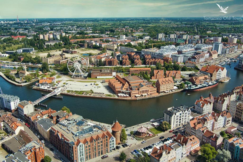 Výhľad na mesto Gdansk alebo výhľad na mesto priamo z apartmánu