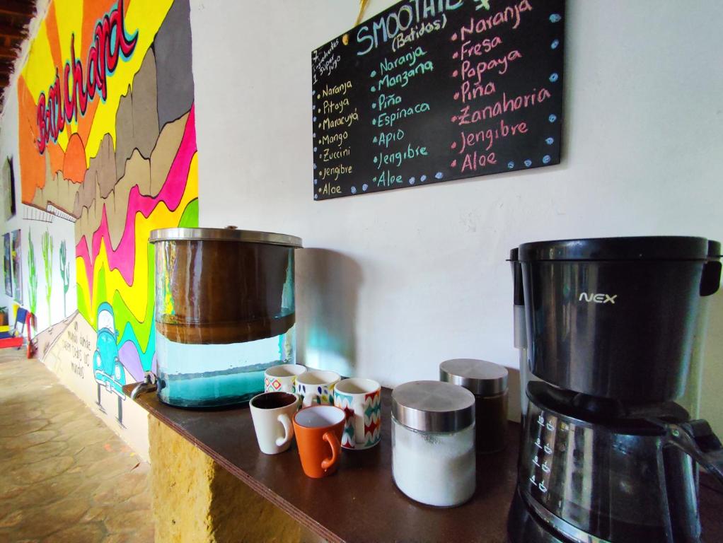 Cucina o angolo cottura di Hostel Trip Monkey Barichara