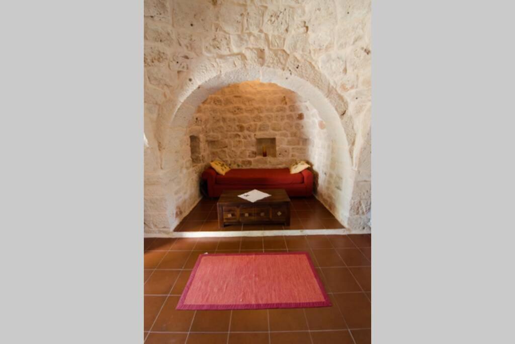 A seating area at Trullo Marianna