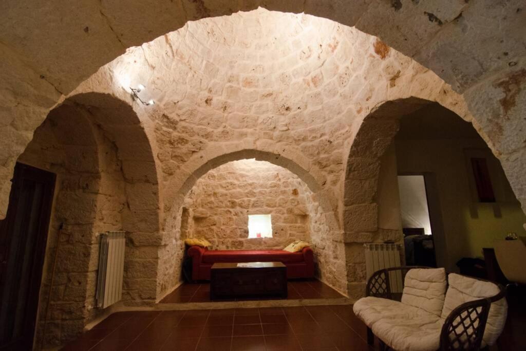 A seating area at Trullo Marianna