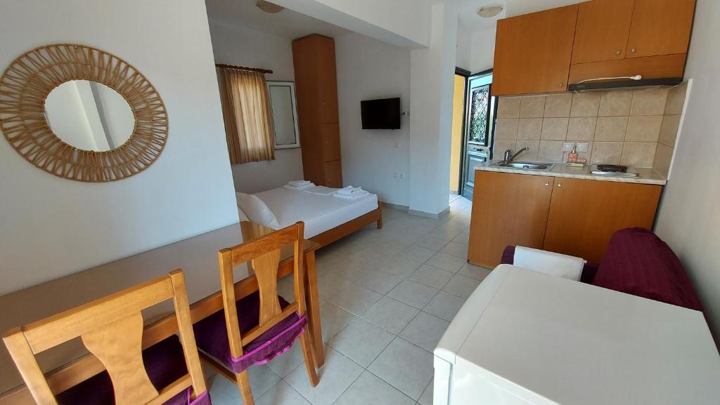 Kuchyň nebo kuchyňský kout v ubytování C-view apartments