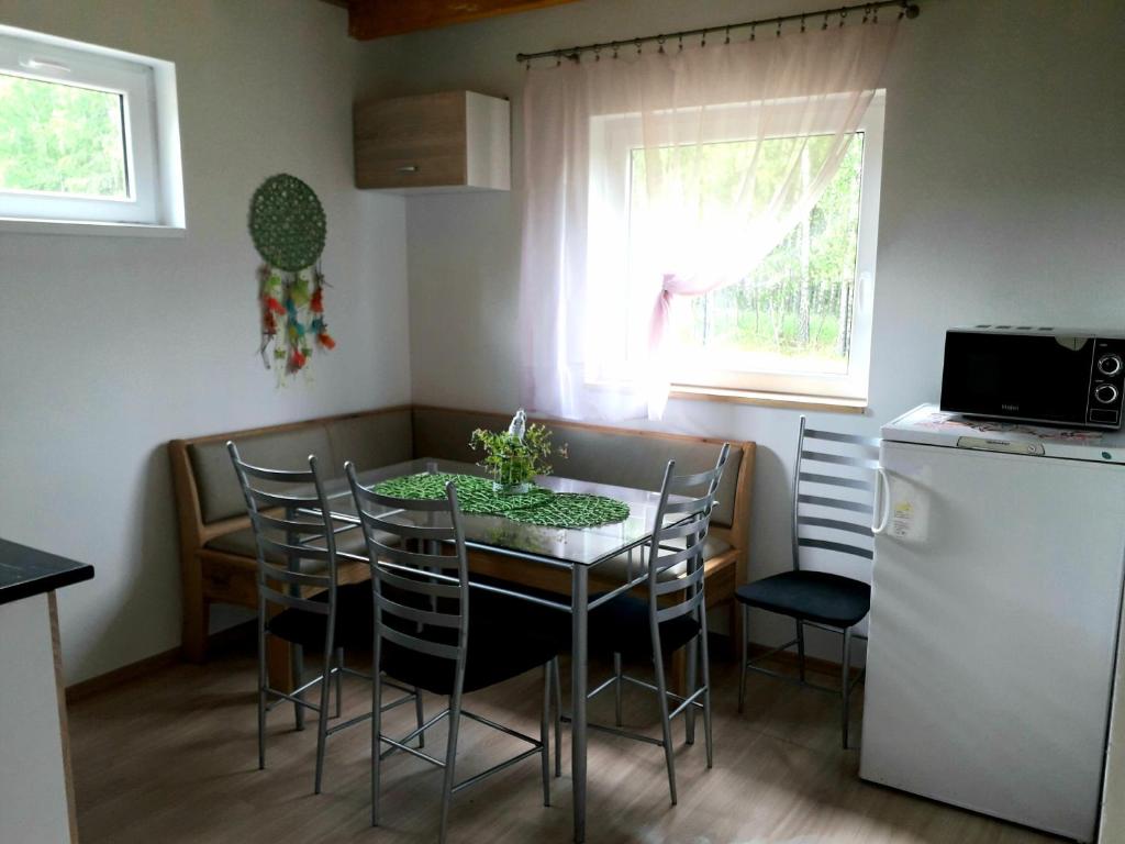 Kuchyňa alebo kuchynka v ubytovaní Kaszubska Dolina Pięciu Stawów