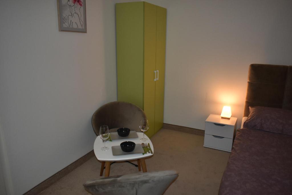 Posezení v ubytování WooW Apartments
