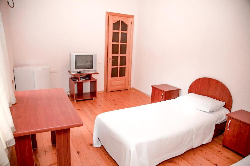 TV a/nebo společenská místnost v ubytování Hotel "Qeti"