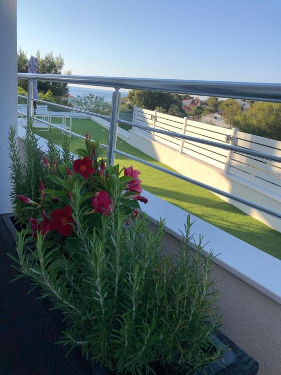 Balkón nebo terasa v ubytování Ada Vis Apartments