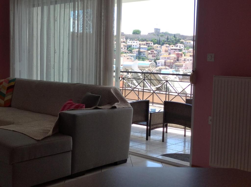 A seating area at Precious Diamond with view - parking place and superfast WiFi