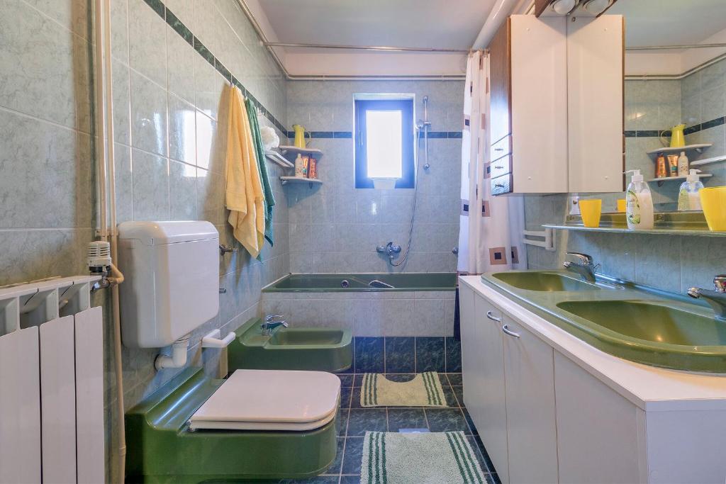 Koupelna v ubytování Apartments Istra Croatia