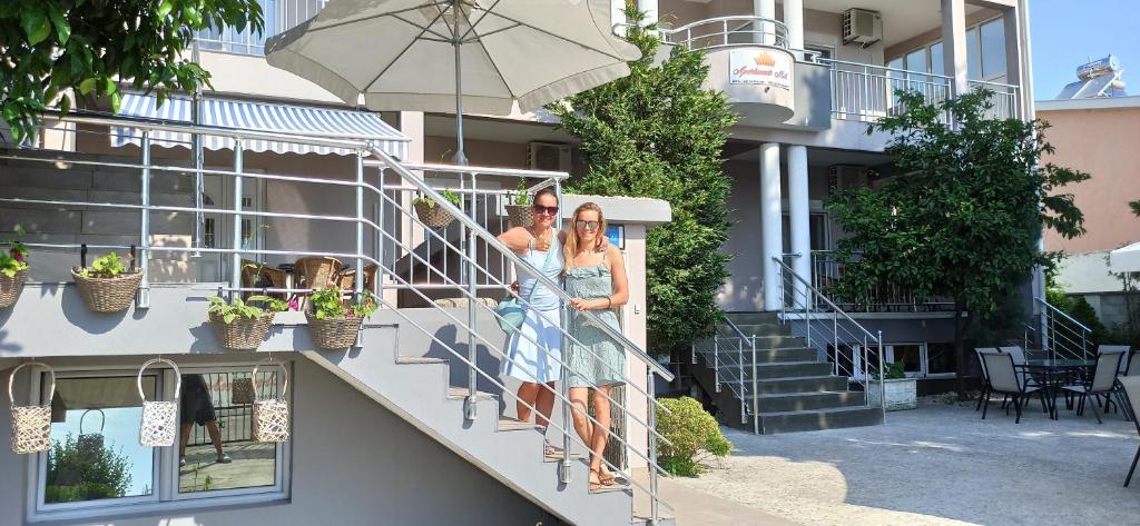 Balkón nebo terasa v ubytování Apartment's Meti