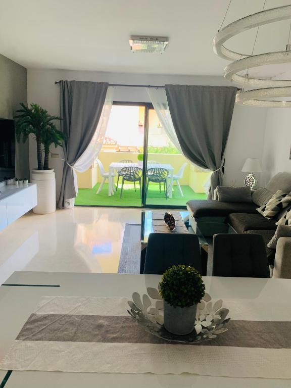 Zona de estar de Capanes del golf