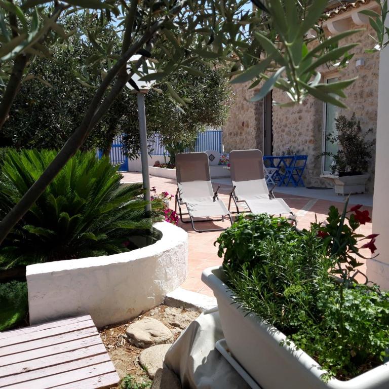 Vonkajšia záhrada v ubytovaní Casa Vacanze Brezza di Gaffe