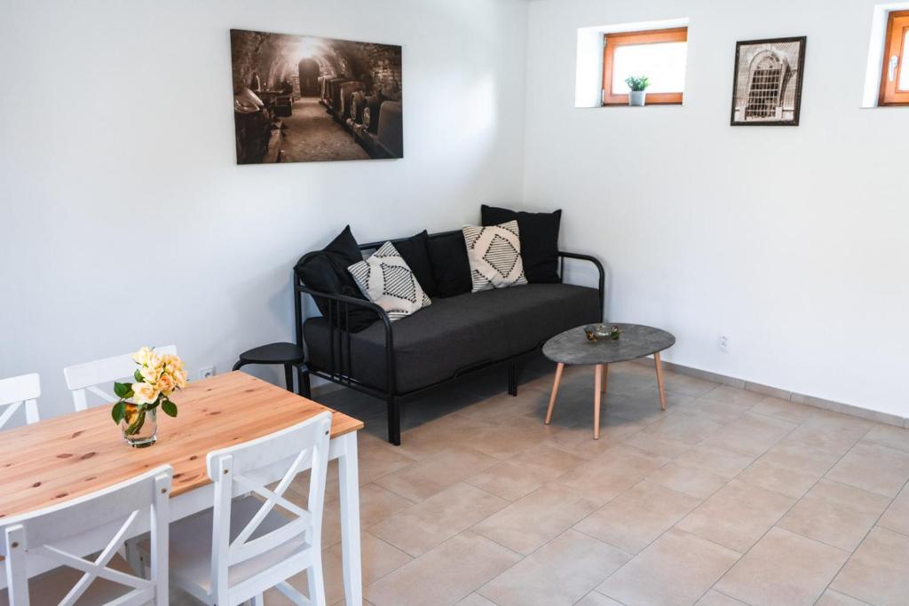 Posezení v ubytování Apartmány Pulgary