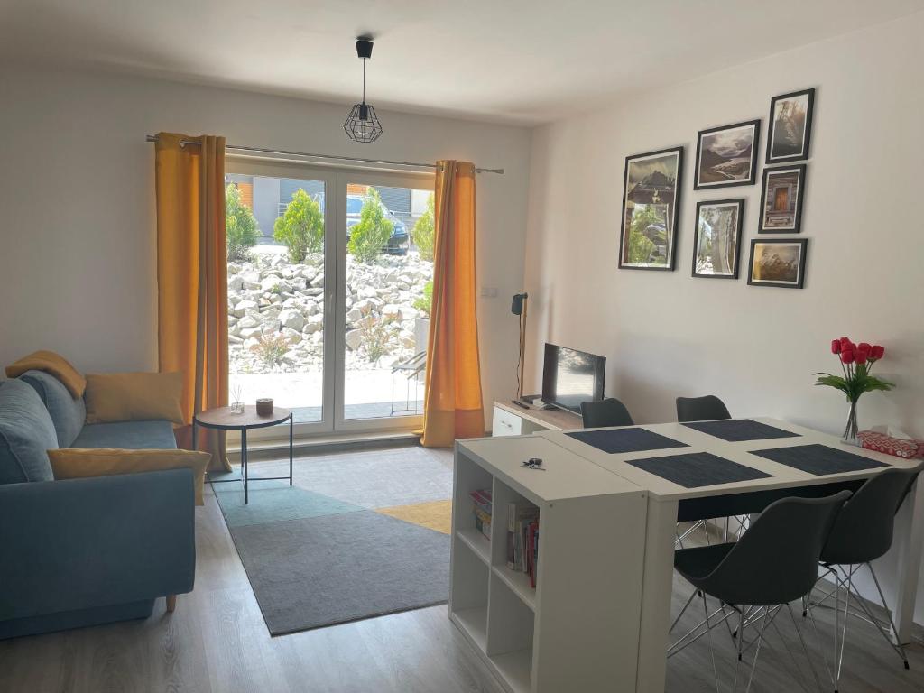 Posezení v ubytování Apartament Maja na Spokojnej