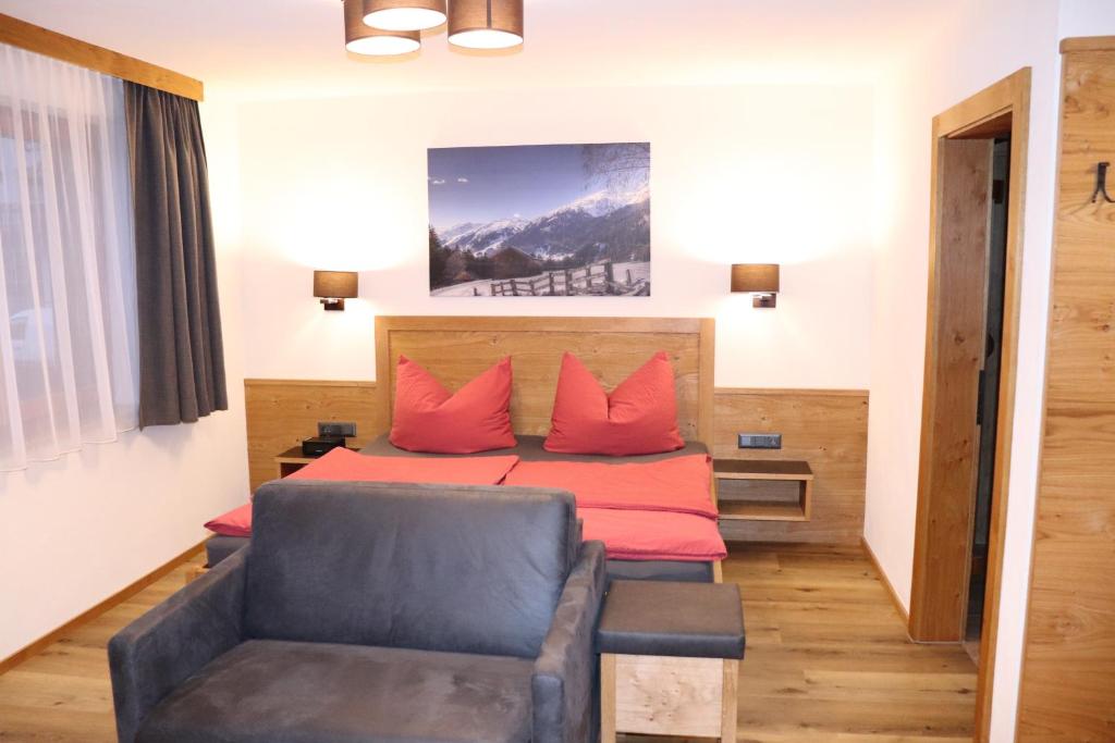 Posezení v ubytování Haus Alpenflora