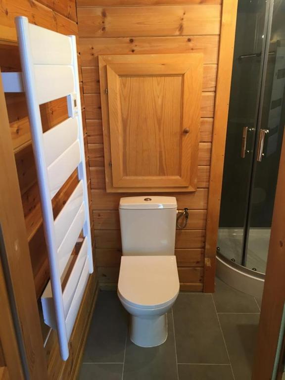 Koupelna v ubytování chalets de la Soyotte