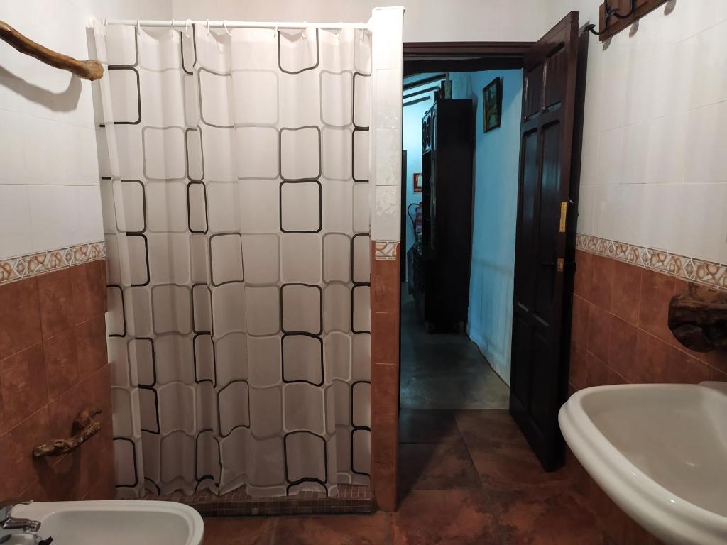Koupelna v ubytování Alojamiento Rural Mendoza