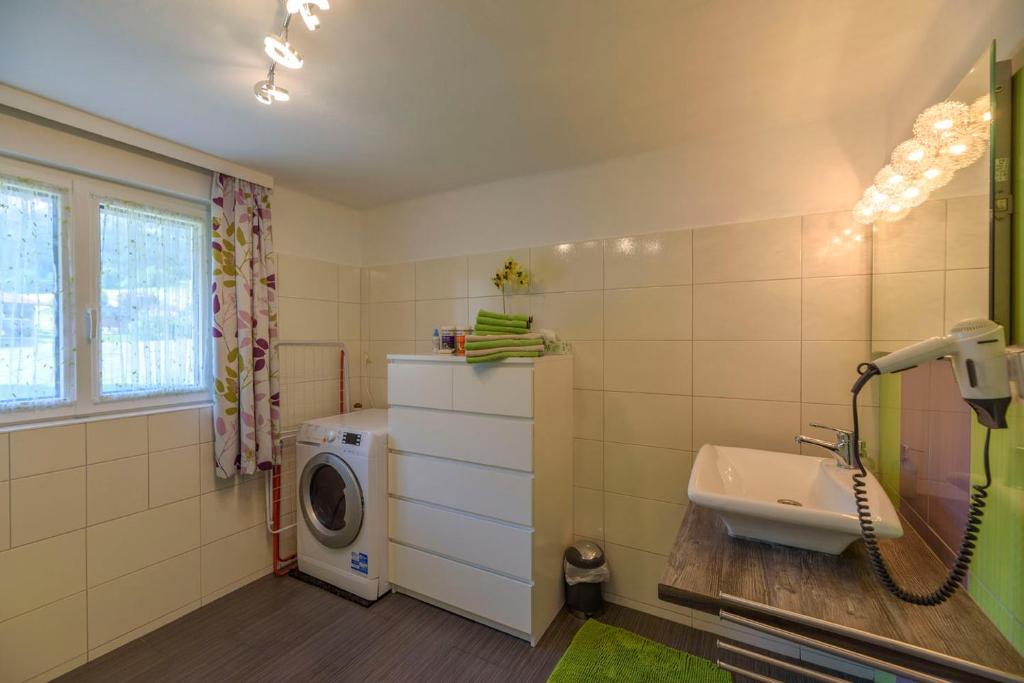 Koupelna v ubytování Trendapartment