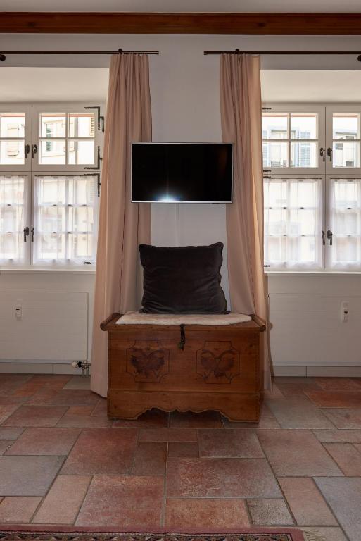 TV a/nebo společenská místnost v ubytování Ferienwohnung in Rheinfelder Altstadt