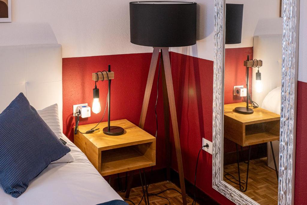 Posteľ alebo postele v izbe v ubytovaní Palermo Beach by Beauty Rentals