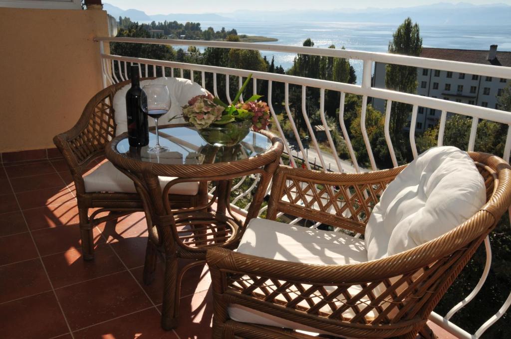 Een balkon of terras bij Hotel Belvedere