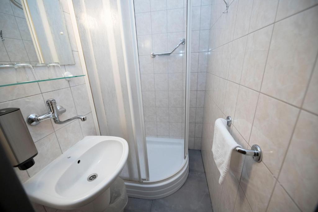Koupelna v ubytování Parkhotel Harrachov