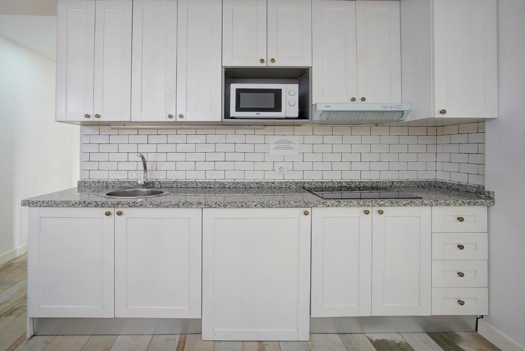 Kuchyň nebo kuchyňský kout v ubytování Pepa Home