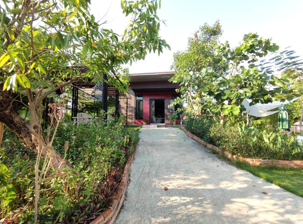 Zahrada ubytování Morinaka Craftfe & Poshtel