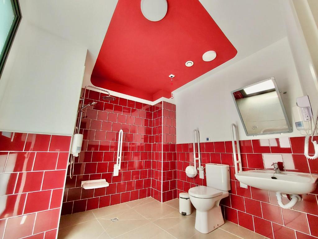 Koupelna v ubytování Atypicap Capsule Hostel