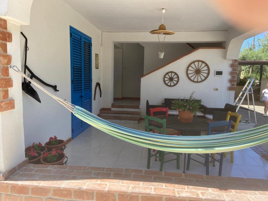 Patio alebo iná vonkajšia časť ubytovania La casa di Gioggiò