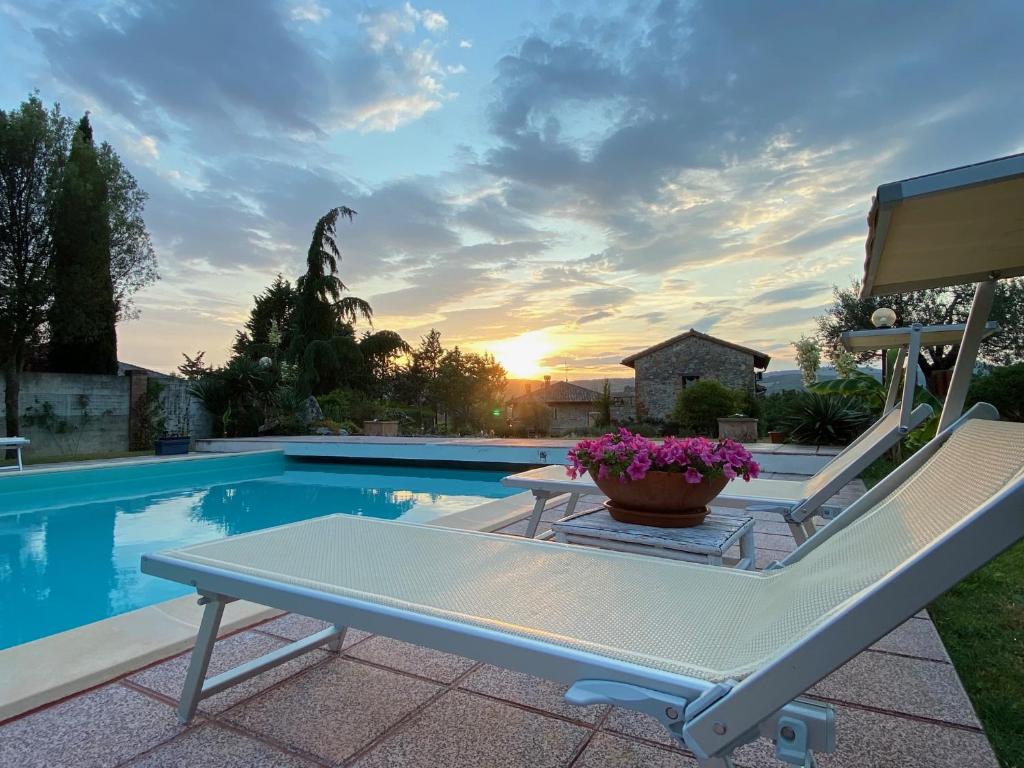 Bazén v ubytování Le case di Lisetta Holiday homes nebo v jeho okolí