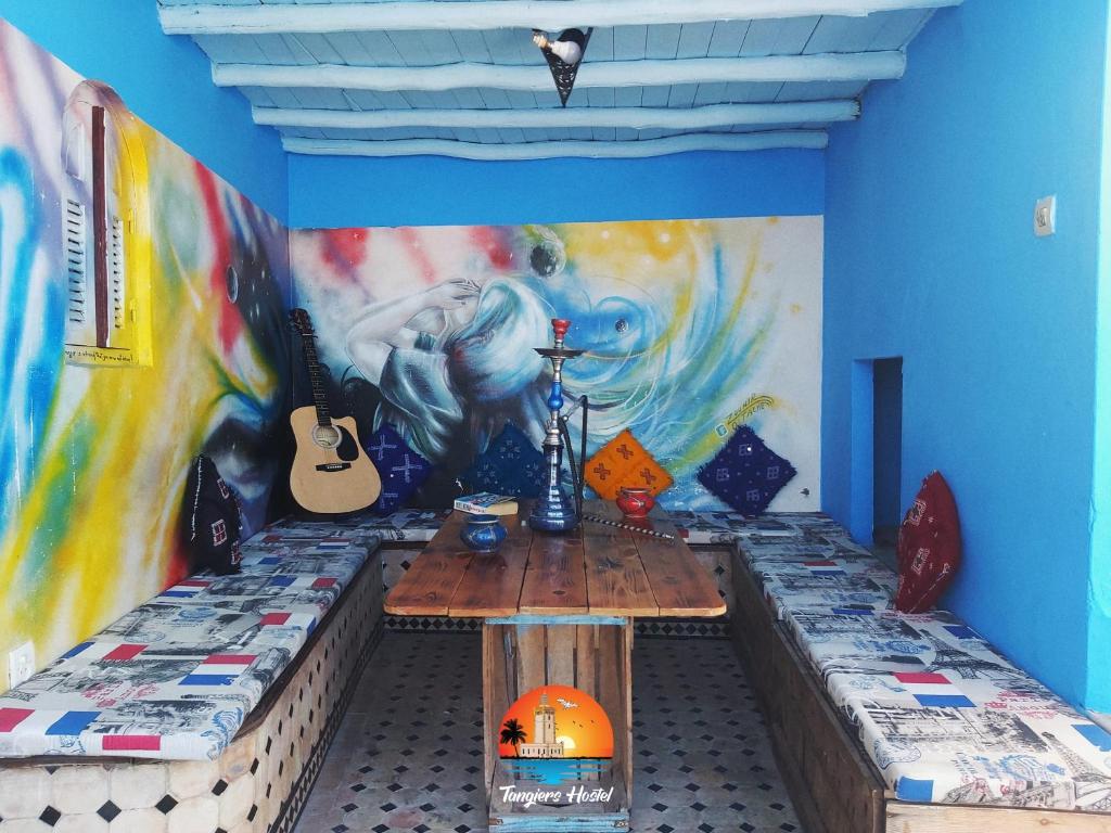 Un lugar para sentarse en Tangiers Hostel
