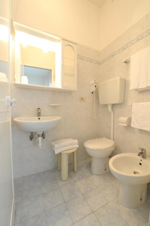 Koupelna v ubytování Hotel Savoia