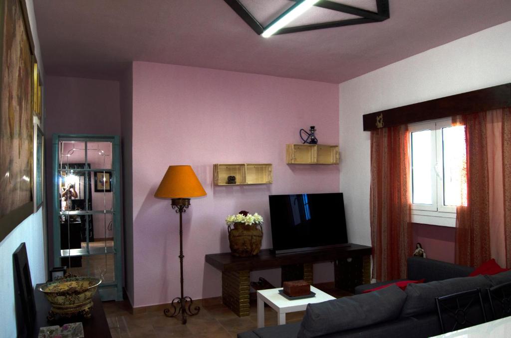 TV a/nebo společenská místnost v ubytování Zapata Home