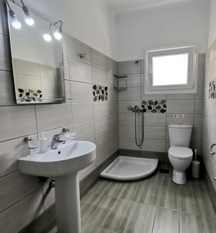 Koupelna v ubytování Electra Gaios Apartment