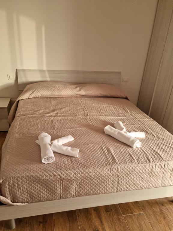 Posteľ alebo postele v izbe v ubytovaní Qvattro stagioni panoramic suites