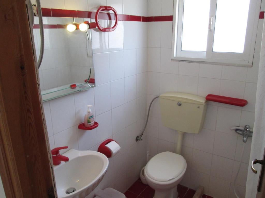 Koupelna v ubytování Bio House