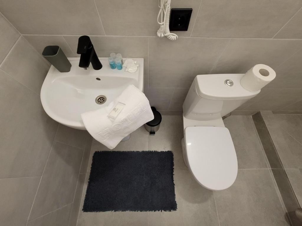 Koupelna v ubytování VIP HOTEL ZATOKA